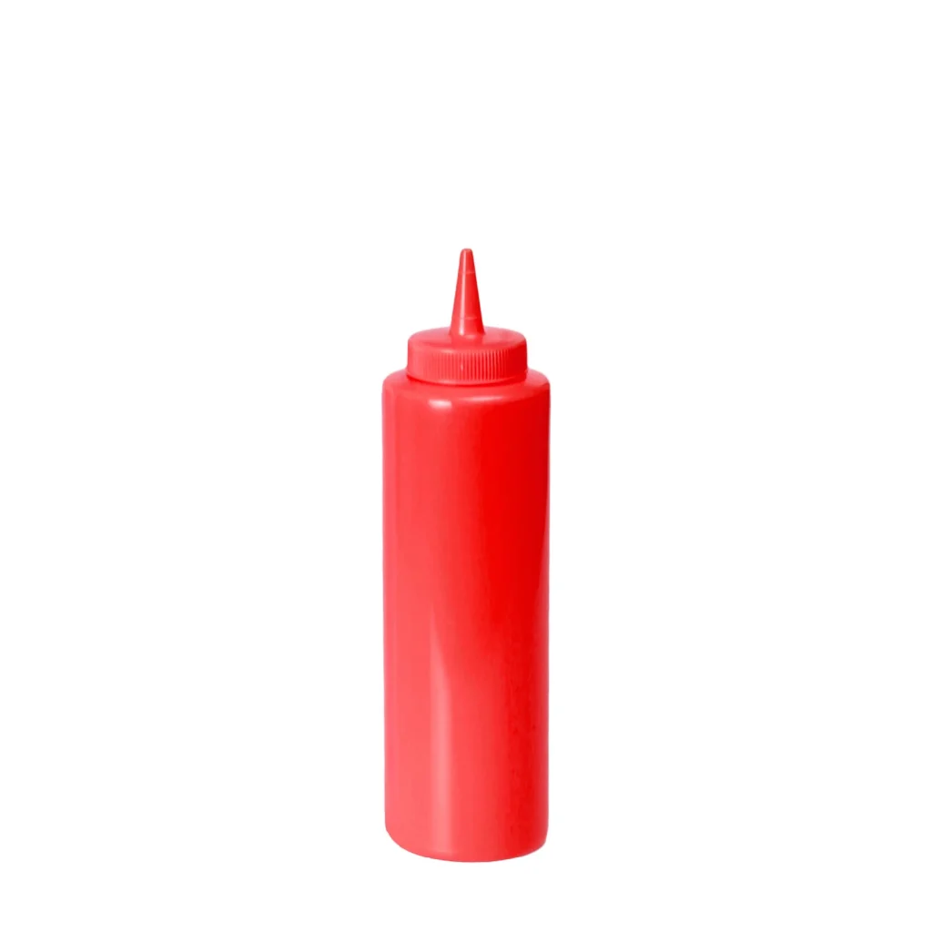 Plastflaska 24cl röd.