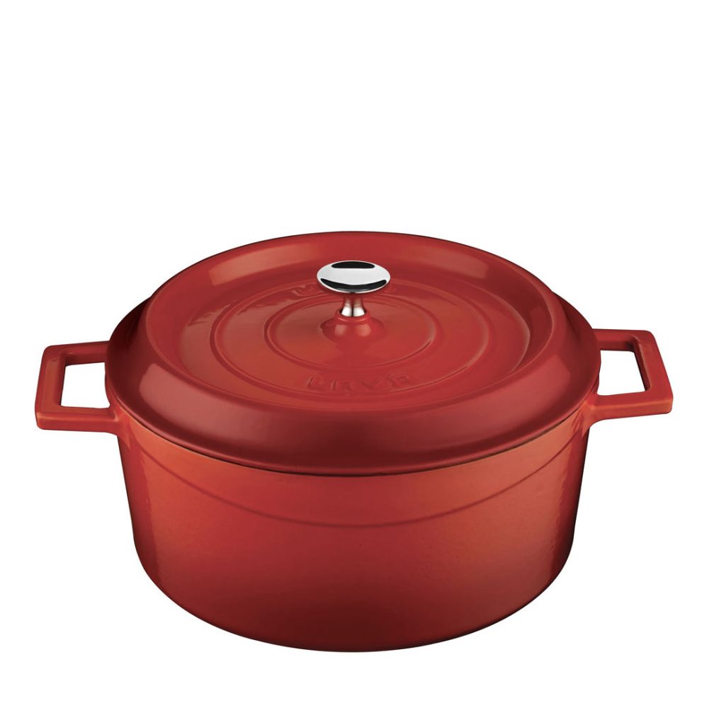 Gjutjärnsgryta 4,5L Röd, Lava