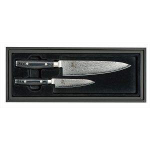 Knivset 2-delar 20+12cm Rostfritt stål Ran, Yaxell.