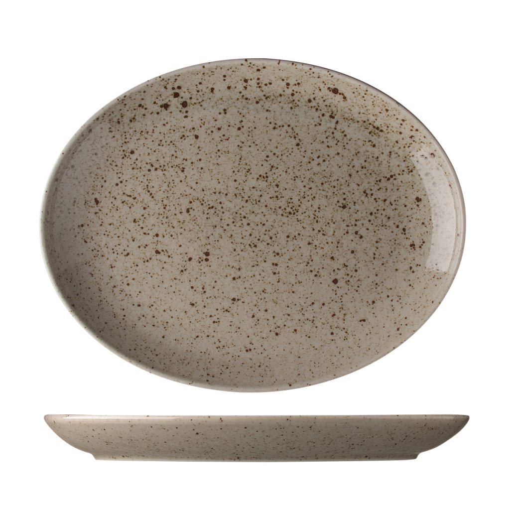 Flat tallrik oval 32cm Lifestyle Natural Benedikt