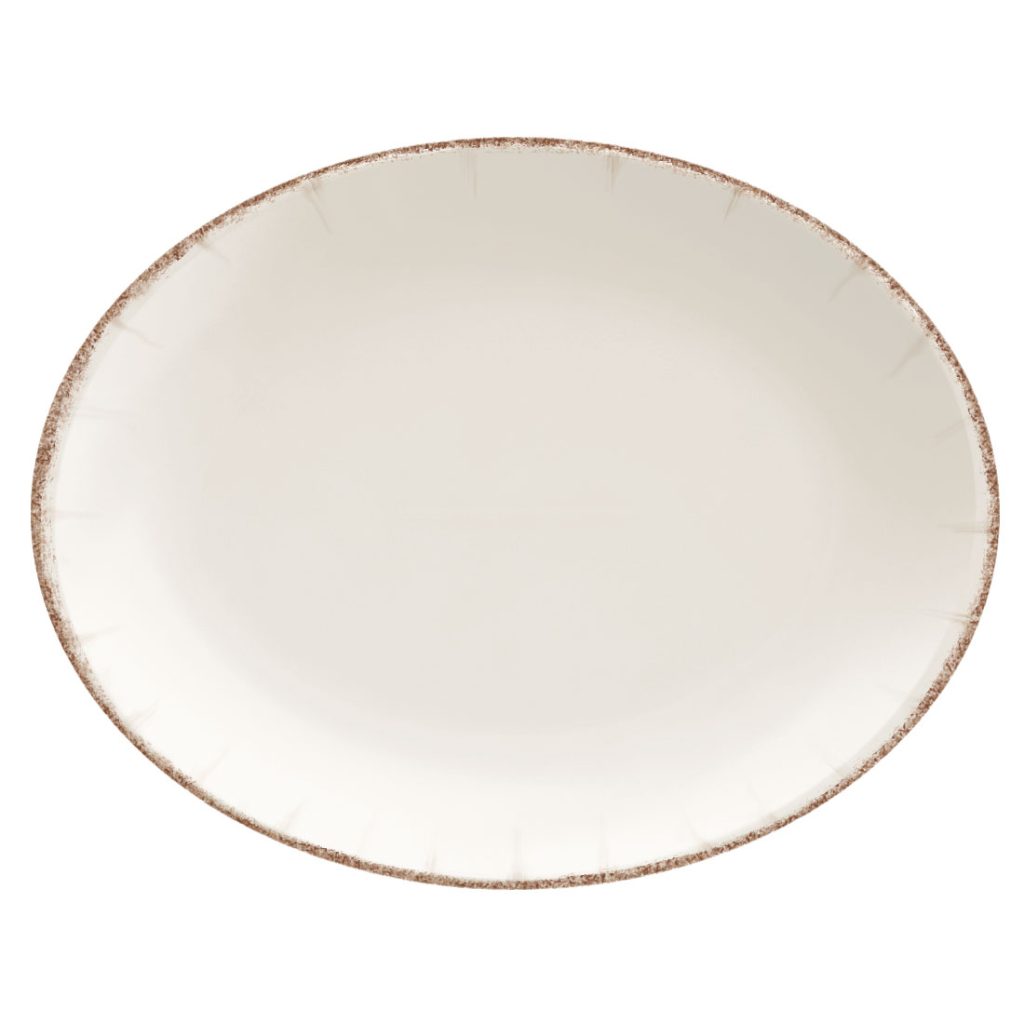 Flat tallrik oval 320mm Retro Bonna