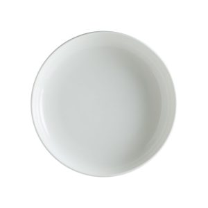 Flat tallrik med hög kant 250mm White pot Bonna