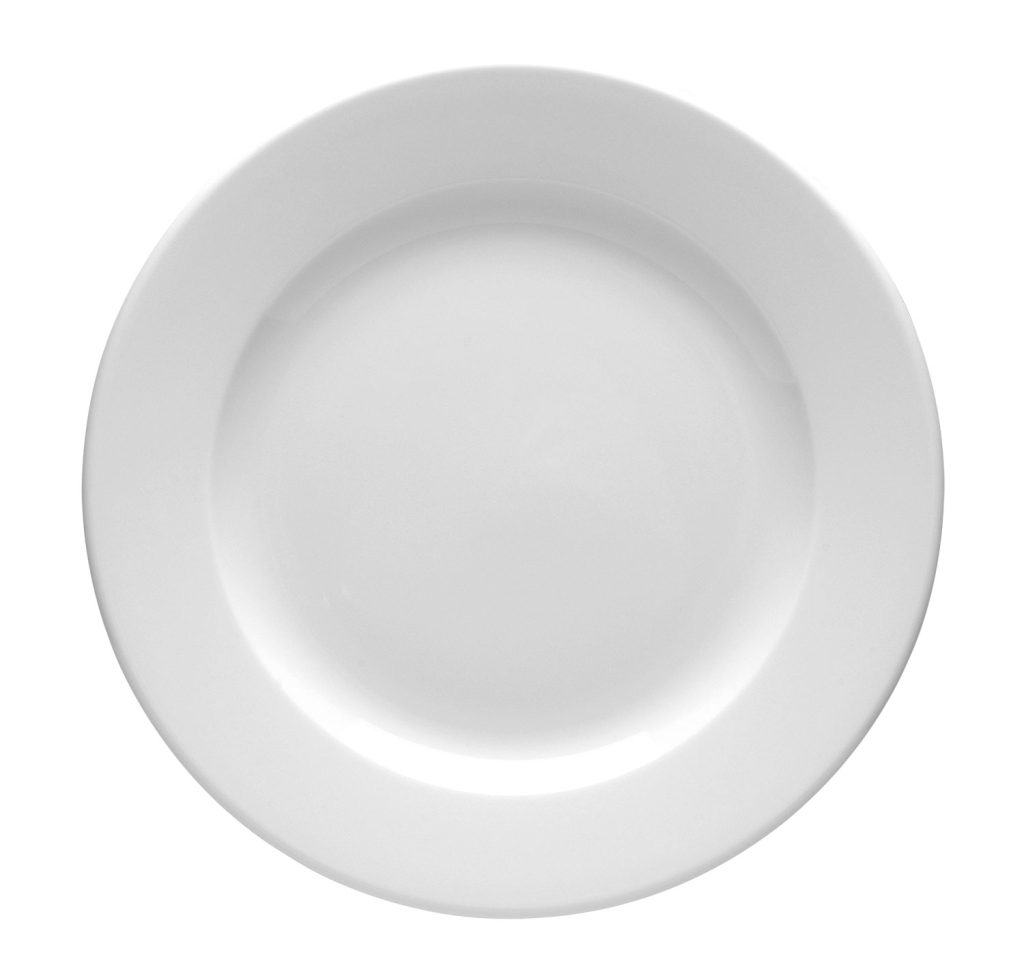 Flat tallrik 26,5cm Fältspatsporslin Kaszub, Blocho.