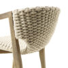 Stol med armstöd ljusgrå Knit Ethimo