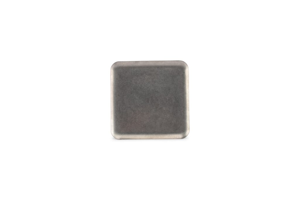 Serveringsbricka 19x19 cm vintage silver