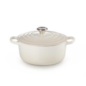 Gryta Rund 5.3L / 26cm Meringue Le Creuset