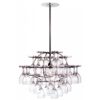 Lampa Klasen 40 glas Krom
