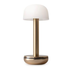 Bordslampa Two Guld/Frostad