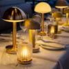 Bordslampa Firefly guld/frostad