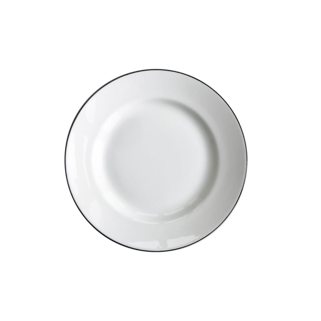 Flat tallrik 220mm Natur Snövit Gustavsberg