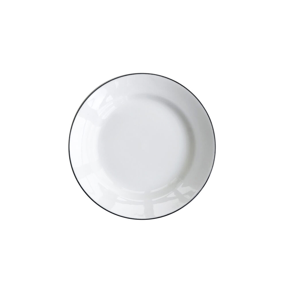 Flat tallrik 180mm Natur Snövit Gustavsberg