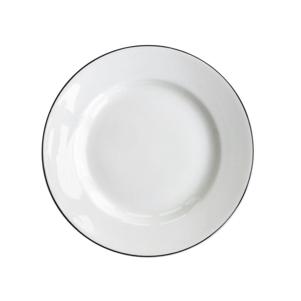 Flat tallrik 240mm Natur Snövit Gustavsberg