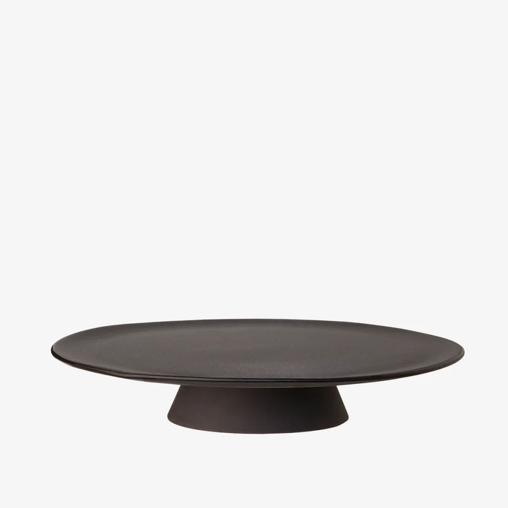 Tårtfat 340mm raw titanium black