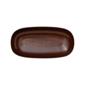 Tallrik oval 30x15 cm Fortessa Nivo Mokka