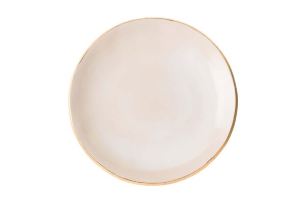Tallrik fl.280mm Edge Ivory Gold