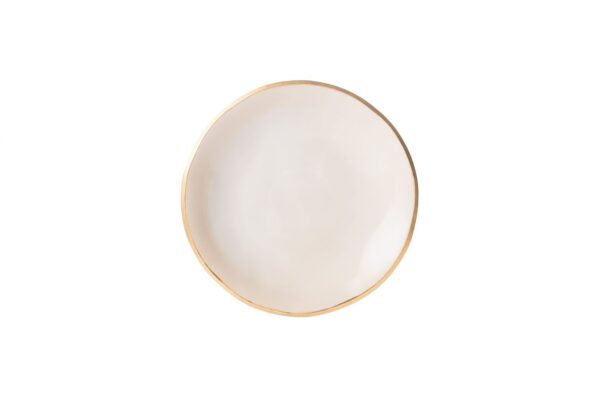 Tallrik fl.190mm Edge Ivory Gold