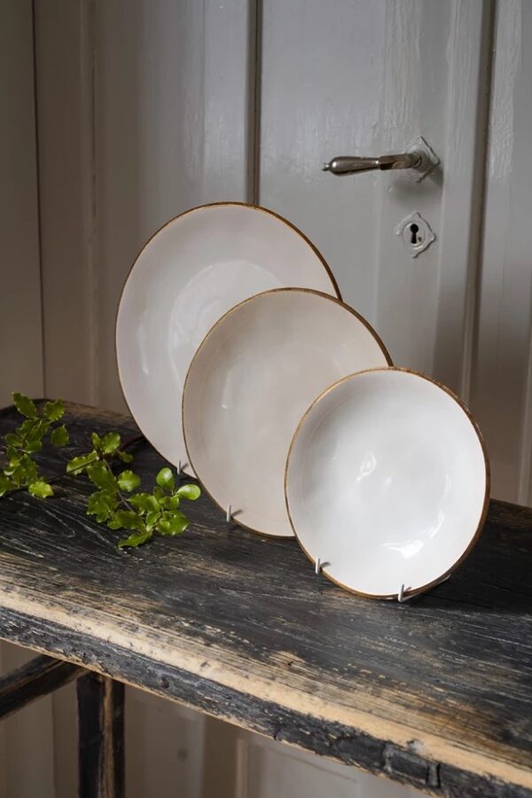 Tallrik fl.190mm Edge Ivory Gold - Bild 2