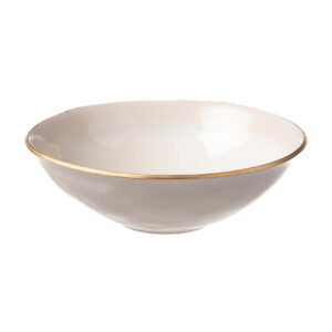 Skål 160mm Edge Ivory Gold