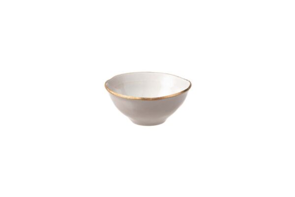 Skål 120mm Edge Ivory Gold