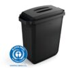 Tunna rekt.60L svart 590x282x600mm