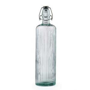 Glasflaska 1,2lit. grön m.bygelkork Kusintha