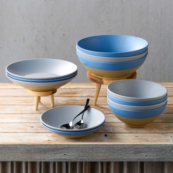 Skål låg 300cm/236cl Melamin Grey - Bild 2