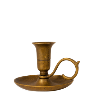 Ljusstake 1-lj.antik mässing H.8cm utgår #