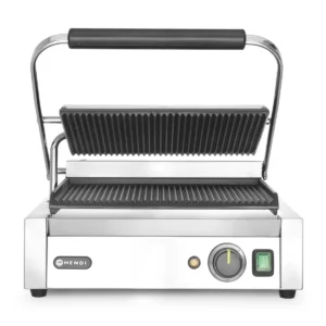 Klämgrill "Panini" räfflad/räfflad 2200W Hendi
