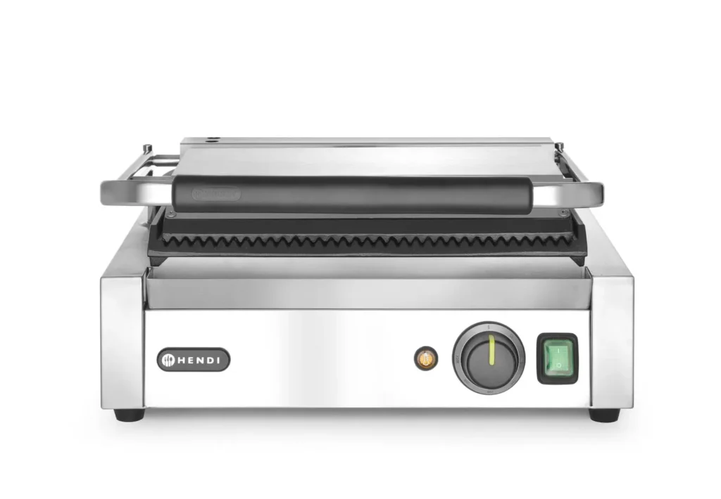 Klämgrill "Panini" räfflad/räfflad 2200W Hendi