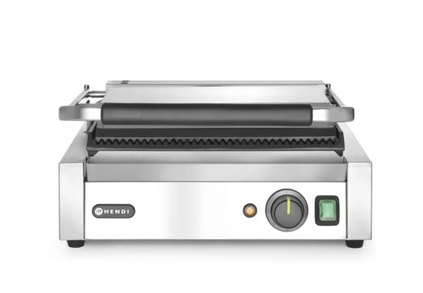 Klämgrill "Panini" räfflad/räfflad 2200W Hendi - Image 4