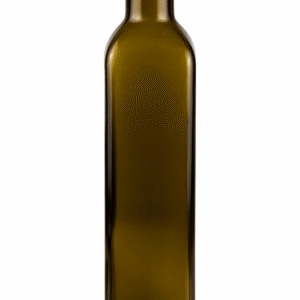 Glasflaska 25cl grön inkl.kapsyl #utg