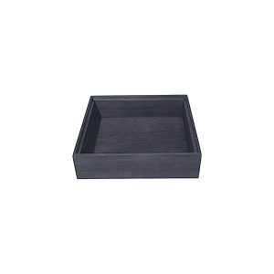 Trälåda 1/2-96 325x265x96mm Svart