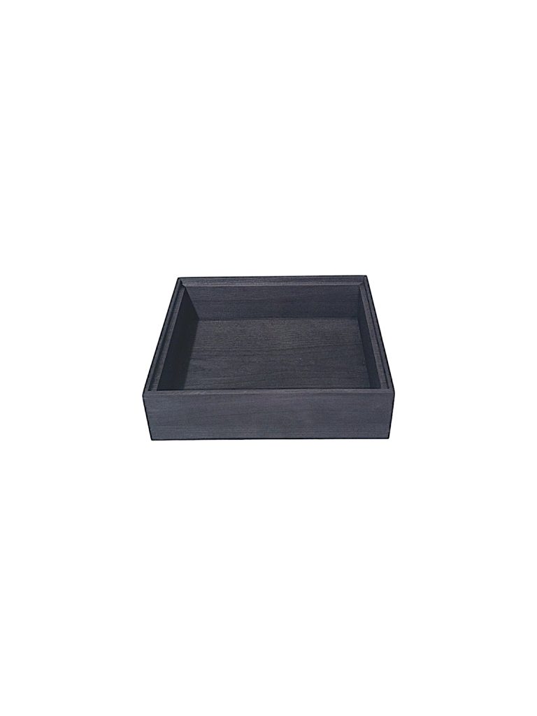 Trälåda 1/2-96 325x265x96mm Svart