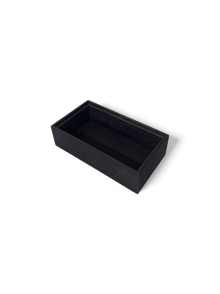 Trälåda 1/4-34 325x176x96mm Svart