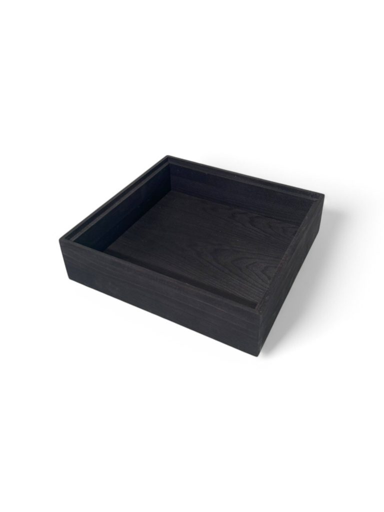 Trälåda 2/3-96 354x325x96mm Svart