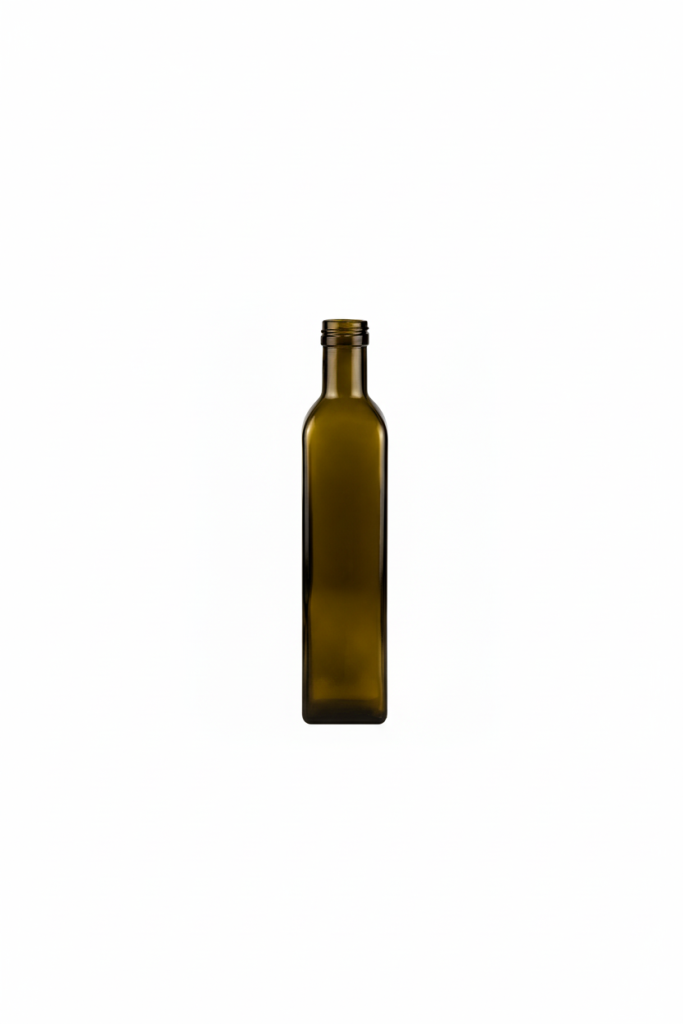 Glasflaska 25cl grön inkl.kapsyl