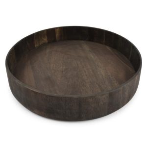 Serveringsbricka 37x7cm mörk akacia