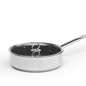 Traktörpanna belagd 26cm inkl.glaslock induktion Excalibur