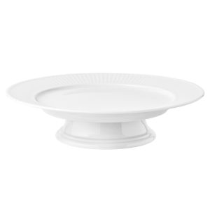 Fat på fot 31,5x7,5cm vit Pillivuyt Plissé