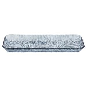 Glasfat rekt.380x140mm Blå Kusintha