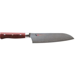 Santoku kniv 18cm Zanmai Flame Damaskus