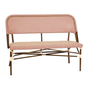 Soffa Cannes creme/vinröd Realisera