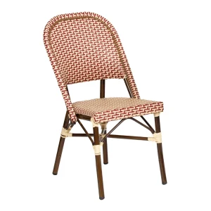 Stol Cannes creme/vinröd Realisera