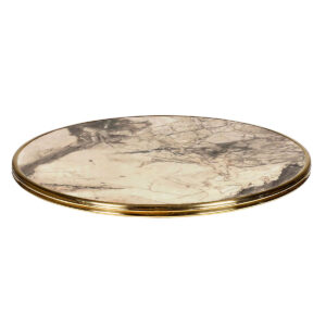 Bordsskiva Ø60cm Almeria/Mässingkant Werzalit