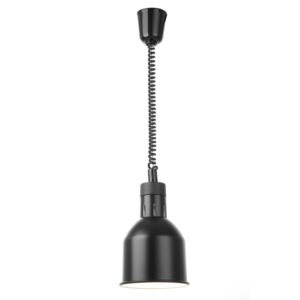 Värmelampa 250W Höj-& sänkbar svart cylinder