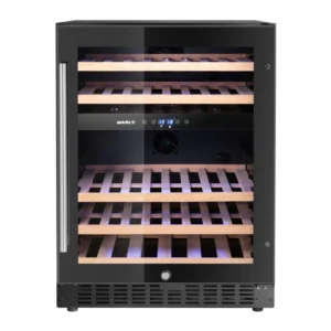 Vinkyl 46 flasko 2 zoner 5/18°C 570x595x(h)820 svart Arktic