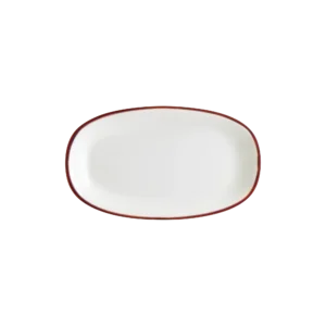 Tallrik ov.19x11cm Linea Burgundy Bonna