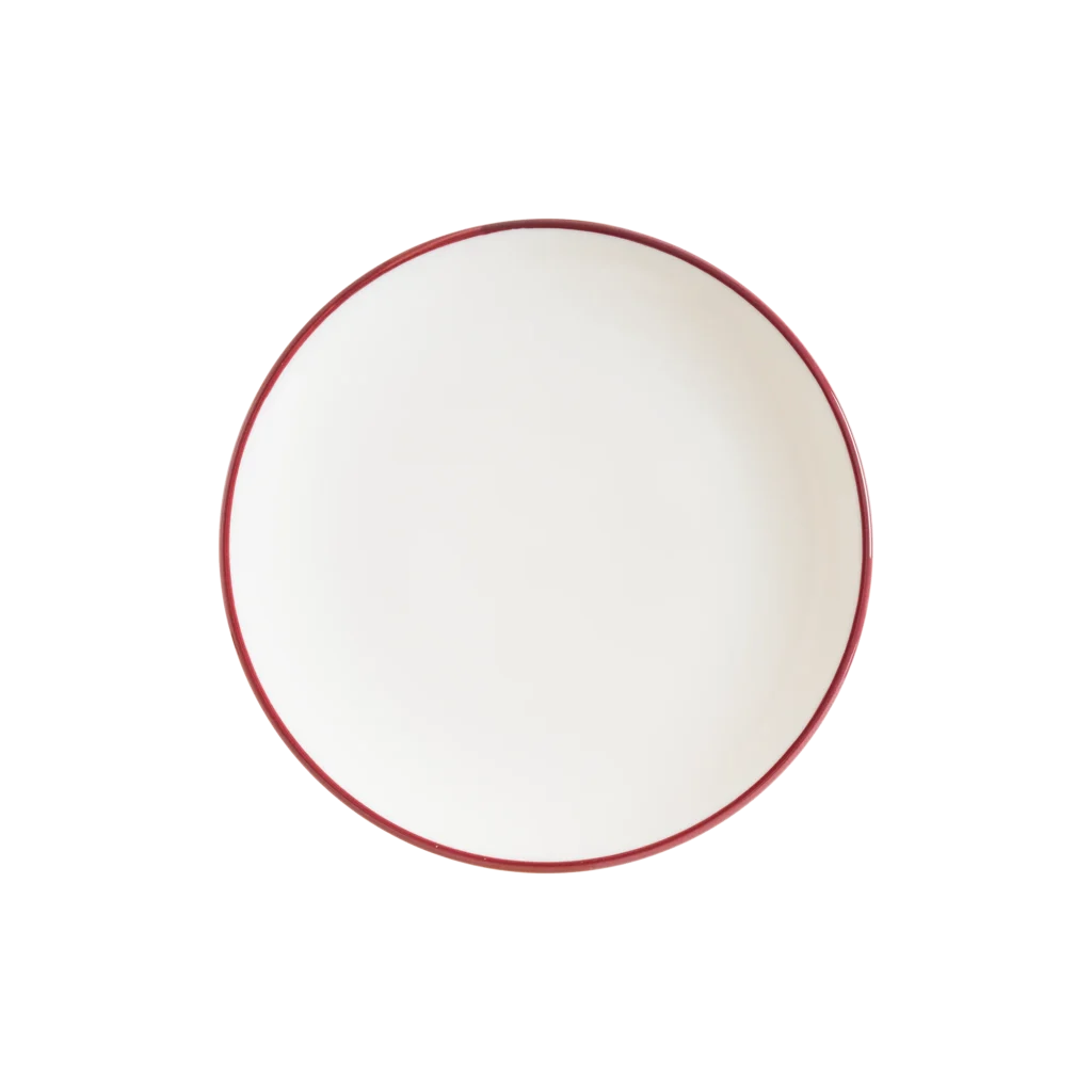 Tallrik fl. 21cm Linea Burgundy Bonna