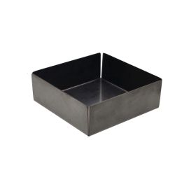 Plåtlåda svart 11,6x11,6x4cm Living black Tex-Mex