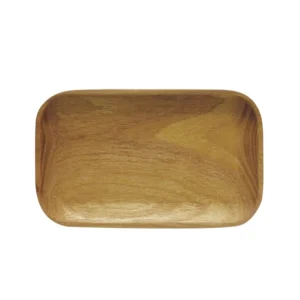 Bricka 32,5x14x2cm Teak Raw
